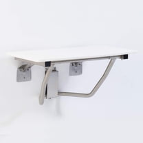 Folding Shower Chair for Elderly and Disabled | ADA Folding Shower Seat Wall Mounted Holds up to 400 lbs | High Density Polymer Shower Chair for Inside Shower 304 Stainless Steel | 28" x16”