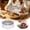 A, variant on Stackable Clear Food Covers - Reusable Dish Cover With Ventilated Holes For Kitchen Counter - Food Storage Lid For Leftovers - 9.8" x 3.2"