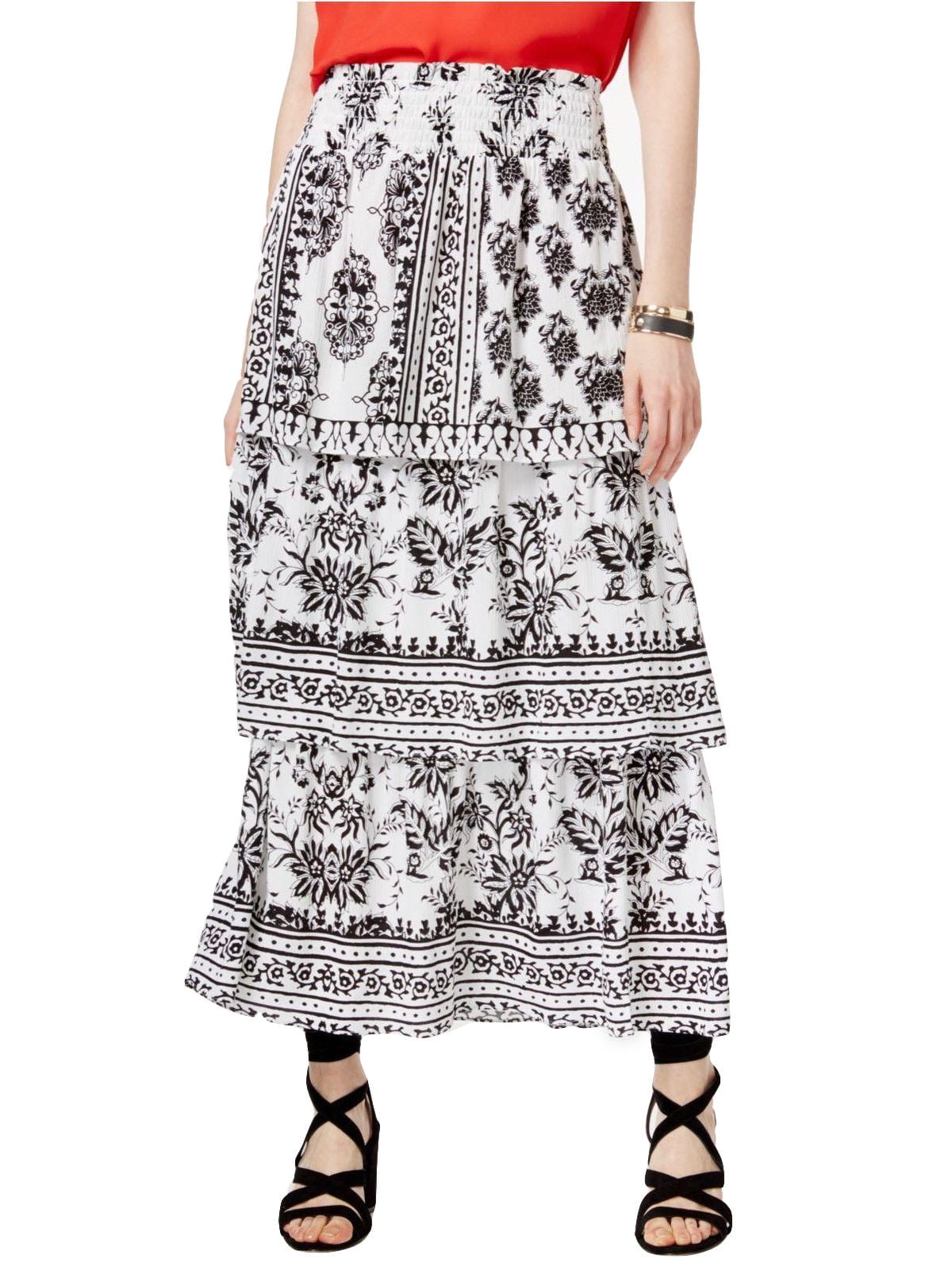 black maxi skirt walmart