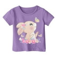 thumbnail image 1 of Xuewenshw Mode Décontractée Imprimé Col Rond Manches Courtes T-Shirt Ample Manches Longues, 1 of 3