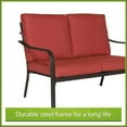 Mainstays Stanton 4Piece Outdoor Patio Conversation Set, Red