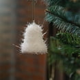thumbnail image 4 of ABPWLY Home White Foam Christmas Ornament Set with Gift Box Star Pinecone Bell Shapes Hanging Tree Decor 10x10cm Festive Holiday Decorative Accessories Home Decor, 4 of 6