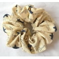 thumbnail image 6 of Penny's Boutique Blue Fleur de Lis on Ivory Cotton Hair Scrunchy-Jumbo - Made in the USA, 6 of 6