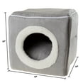 thumbnail image 2 of Petmaker Covered Cave Pet Cat Bed, Gray, 2 of 8