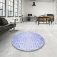 thumbnail image 4 of Ahgly Company Machine Washable Indoor Round Transitional Lavender Blue Area Rugs, 4' Round, 4 of 7
