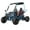 Blue, variant on X-Pro Rover 110cc Gas Go Kart with Automatic Transmission w/Reverse, LED Headlights, Big 16" Wheels!
