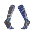 thumbnail image 1 of 1 Pair Anti-Slip Moisture Absorption Color Matching Ribbed Cuffs Long Tube Sports Socks Unisex Cotton Snowboard Cycling Ski Socks, 1 of 10
