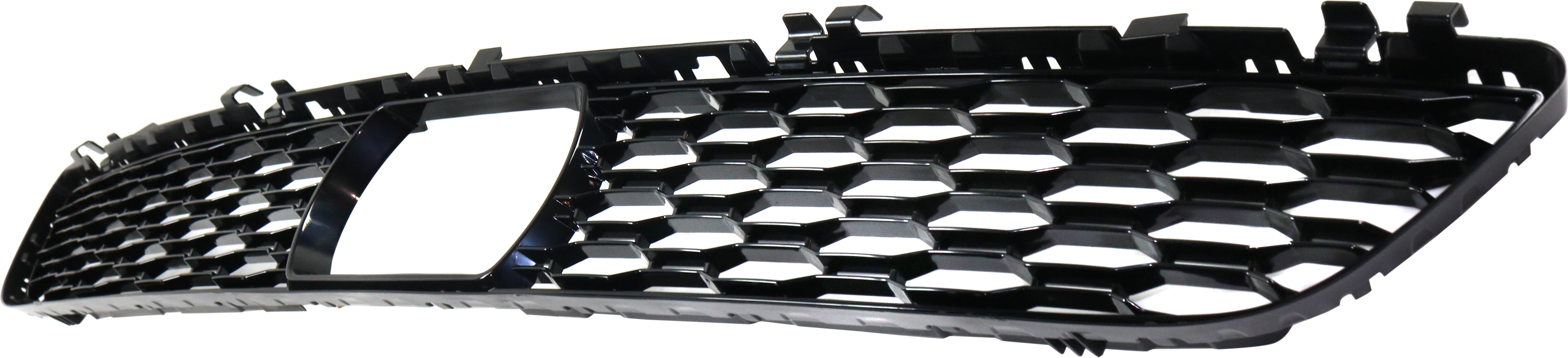 Bumper Grille Compatible With 2017-2021 BMW 530i xDrive Front, Center Black