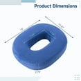thumbnail image 6 of Donut Pillow for Tailbone Pain Reduction, Elastic Memory Foam Donut Shape Seat Cushion for Sitting Buttock Pressure Ease, Firm Support Donut Cushion for Hemorrhoids, Prostate, Bed Sore, 6 of 7