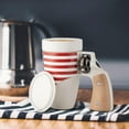 thumbnail image 7 of Birthday Gift Decompression Coffee Mug with Rotatable Wooden Handle - 16oz Ceramic Cup Gift for Father, Girlfriend, 7 of 7