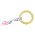 thumbnail image 2 of NIBOLOG Dog Chew Toy Stress Relief Bite Resistant with Cloth Strip Small Medium Large Dog Round Ring Teething Toy Pet Supplies, 2 of 8