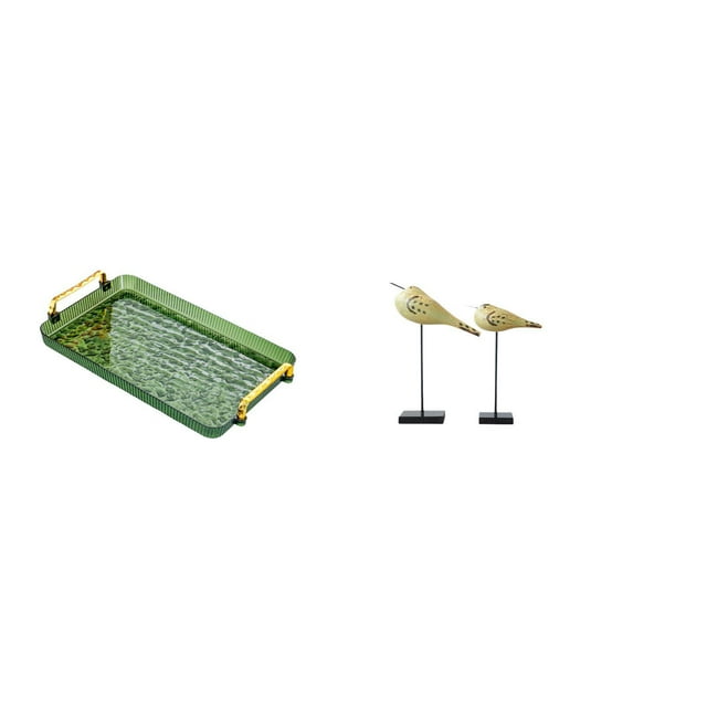 Plato de postre, bandeja de mesa de centro con asa, bandeja para servir, bandeja para guardar joyas, ideal para , inauguración de casa, dorm