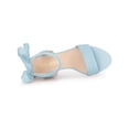 thumbnail image 4 of BLISSFUL STEP Valentine's Women's Sandals Ankle Tie Back Open Toe Block Heels Sky Blue 10.5, 4 of 7