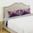 thumbnail image 5 of Dailycode Satin Pillow Case Standard Silk Pillow Cover for Hair and Skin Envelope Closure Castle Of Terror 20"x26", 5 of 9