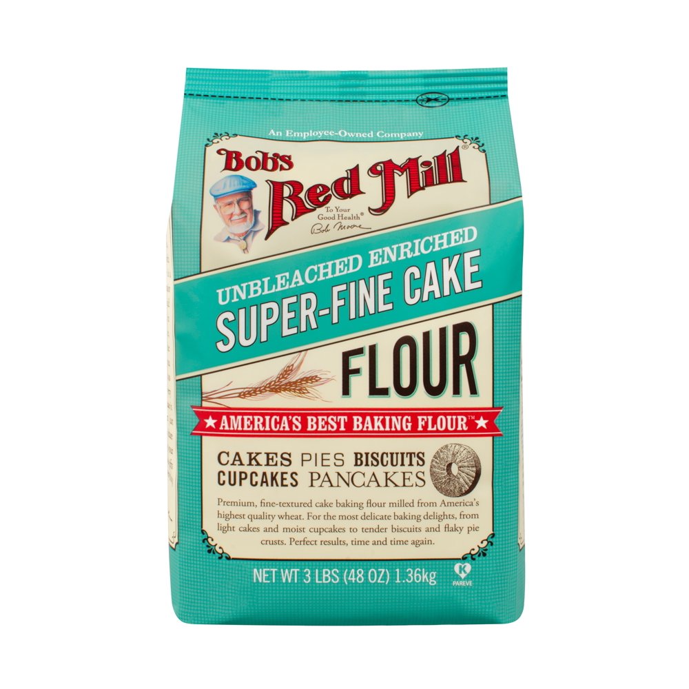 Bob'S Red Mill Unbleached Enriched SuperFine Cake Flour, 48 Oz