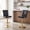 Black + Gold, variant on Bar Stools Set of 2, White Crocodile Leather Lift Bar Chairs, Armless Faux Leather Upholstered Bar Stools, for Kitchen Island, Dining Area - Silver