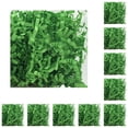 thumbnail image 3 of Billuyoard Papel triturado de hierba de rafia Suministros de embalaje de confeti de bricolaje verde loro, 3 of 6