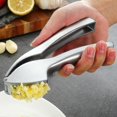 thumbnail image 1 of Premium Garlic Press, Handy & Easy To Clean, Press Garlic & Ginger Effortlessly (no Peeling Required), Extra Strong & Durable In Stylish Zinc Alloy-Yv, 1 of 4