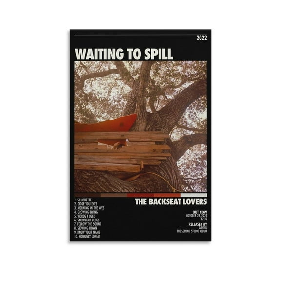 The Backseat Lovers Waiting To Spill Poster 3 Canvas Poster Bedroom Decoration Landscape Office Valentine's Birthday Gift