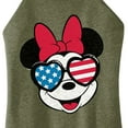 thumbnail image 3 of Disney - Americana - Minnie Flag Glasses - Juniors High Neck Tank Top, 3 of 5