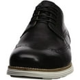 thumbnail image 2 of Cole Haan Grand Tour Wing Oxford Black Leather/White Lace Up Cutout Sneakers (Black Leather/White, 8), 2 of 6