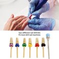 thumbnail image 3 of Brocas para uñas cabezales de taladro para uñas ásperos de repuesto juego de 7 piezas para decoración de uñas ANGGREK Otros, 3 of 8
