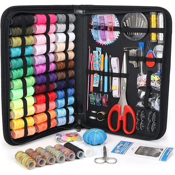Sewing Kit for Adults, 251 Pcs Premium Sewing Supplies Set for Beginners Travel Emergencies