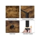 thumbnail image 4 of 2pcs Mesitas de Noche de Madera para Salon Mesa Auxiliar Rustico con Cajón Vintage Mesita para Salon 40x40x61cm Marrón rústico, 4 of 5
