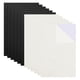 thumbnail image 1 of Uxcell 12 piezas de hojas de fieltro autoadhesivas de 11.8x7.9 pulgadas para manualidades y artes, negro, blanco, 1 of 5