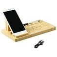 thumbnail image 5 of Bamboo Wireless Charging Stand, Wireless Charging Station Charging Dock, Bamboo Phone Holder Fast Charger Stand for Tablet, Phone, 5 of 11