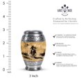 thumbnail image 2 of SUBSH Cowboy Urn - Small Urn - Urns for Ashes Adult Female Mom - Ashes Urn Adult - Funeral Cremation Urns for Ashes - (3 inch Pack of 4), 2 of 2