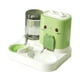 thumbnail image 2 of Dispensador automático de comida para mascotas, recipiente extraíble para comida de gatos, para animales pequeños Verde, 2 of 9