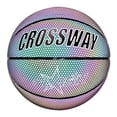 thumbnail image 1 of Wosthever Baloncesto holográfico Baloncesto reflectante brillante Baloncesto luminoso NO.7 para deportes nocturnos Regalos para niños Deportes y aire libre negro reflectante Wosthever OD010143-01, 1 of 6