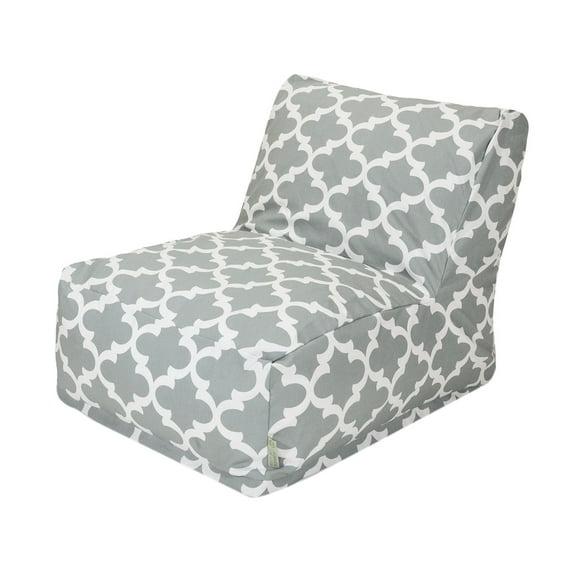 Majestic Home Goods LG Gray Trellis Bean Bag Chair Lounger