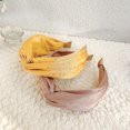 thumbnail image 3 of SPRING PARK Headbands for Women Girls Wide Cross Knot Turban Headband Fashion Cross Knot Hair Bands Hair Hoop with Solid Colors, 3 of 8