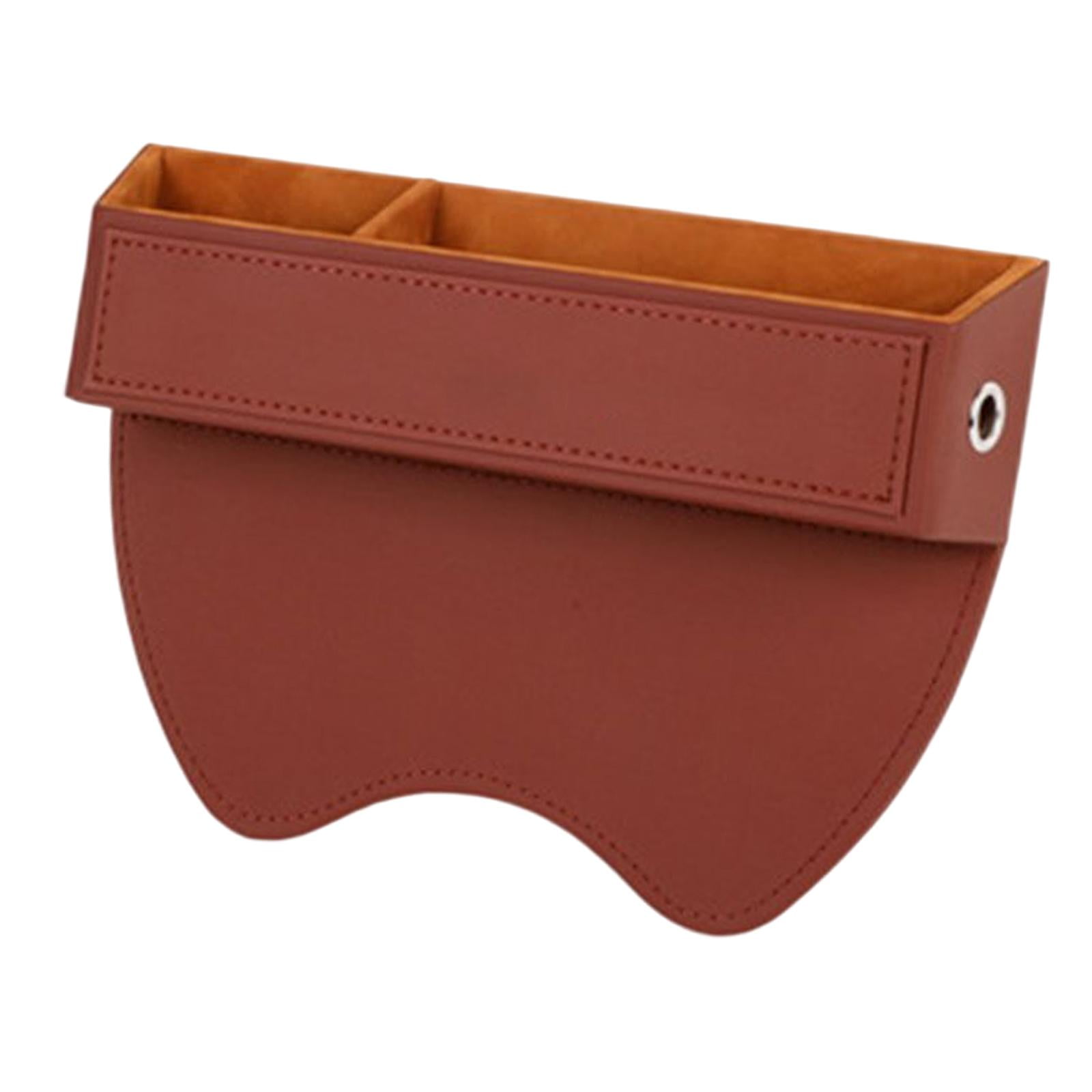 Nishiyuenyi Vehicle Seat Organizer Reserved Charging Hole Interior Accessories Brown Driver Brown Driver Side