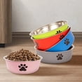 thumbnail image 3 of Dog Water Bowl with Non-Slip Rubber Base And Small Cats And Dogs Drinking Water Feeding Pet Bowl Stainless Steel Pet Food Bowl, 3 of 9