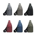thumbnail image 1 of Mochila Sling Mochila Bolsa de Viaje Bolsa de Pecho para Senderismo | Puerto de carga USB | Tela Oxford | Bolsillo delantero multicompartimento | Correa ajustable | A prueba de lluvia | Negro, 1 of 8