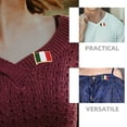 thumbnail image 3 of Italian Flag Brooch Pin Multi 20Set 0.91X0.75X0.39In Iron Enamel Coating, 3 of 7