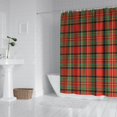 thumbnail image 2 of Red Green Checkerboard Checkered Pattern Shower Curtain 72"x84" ,Bathroom Decorative Shower Curtains Set with 12 Hooks,Modern Waterproof Washable Shower Curtain, 2 of 6