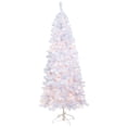 thumbnail image 3 of Northlight Pre-Lit Slim White Winston Pine Artificial Christmas Tree - 6.5' - Clear Lights, 3 of 7