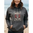 thumbnail image 3 of Urban Hockey Hoodie for Men and Women, Unisex Pullover Hooded Sweatshirt, Comfortable Cotton Poly Blend, Casual Everyday Streetwear, 3 of 5