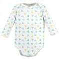 thumbnail image 2 of Luvable Friends Cotton Long-Sleeve Bodysuits 5pk, Basic Elephant, 3-6 Months, 2 of 6