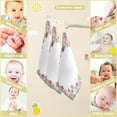 thumbnail image 3 of SKYSONIC 3 PCS Watercolor Pink Pumpkin Baby Muslin Washcloths, Halloween Autumn Face Towel Burp Cloths Ultra Soft Absorbent Cotton Bath Wipes Towels for Newborn Boys Girls, 3 of 7