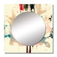 thumbnail image 2 of Designart "Solo Dance Minimalist Abstract Art II" Abstract Painting Square Mirror For Wall Decor - Large White Square Printed Wall Mirror Art - Wall Mounted Square Large Mirror, 2 of 5