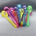 thumbnail image 2 of Cartoon Ornament Straws Kids-friendly Drinking Straws 6pcs Cartoon Sequin Straws Cat Love Crown Rabbit Fruit Shaped Decorations Plastic for Kids, 2 of 8