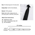 thumbnail image 3 of Toptie Solid Neck Ties, Multiful Color Formal Necktie, Cancer Awareness Color-SILVERGRAY, 3 of 3