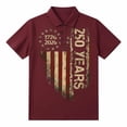 thumbnail image 4 of 250 Anniversary USA Shirt, Short Sleeves Patriotic Shirts for Men, USA Graphic 4th of July Shirt for Men, 4 of 5