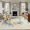 Beige, variant on 5'x8' Area Rugs, Coastal Shell Indoor Outdoor Area Rug for Living Room Bedroom, Starfish Summer Beach Nautical Ocean Washable Bathroom Rugs Kitchen Floor Carpet Mats Home Decor Aesthetic