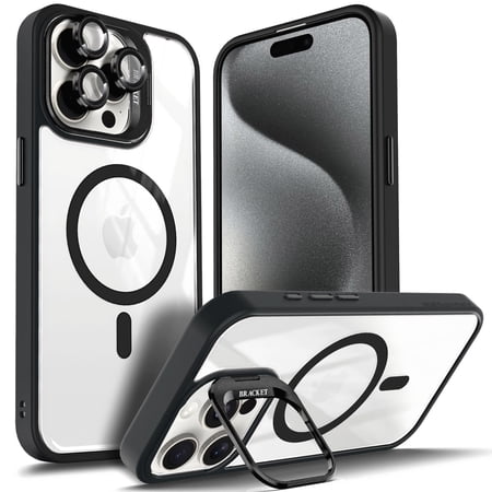 NGB SUPREMACY For iPhone 14 Pro Max Phone Case Built-In Camera Guard Kickstand Fast Wireless Charging MagSafe/Qi Strong Magnetic Car Mount Apple iPhone 14 Pro Max Case Cover